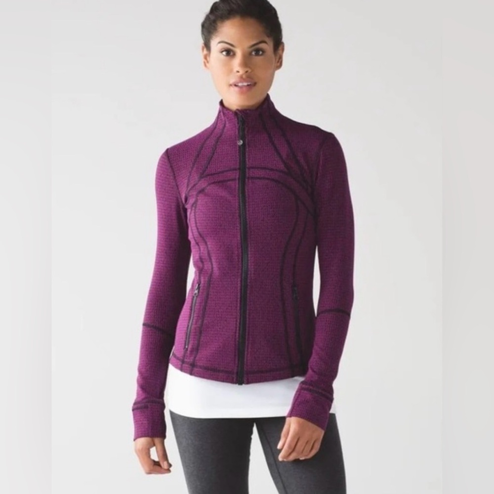 Lululemon Define Jacket In Teeny Tooth Deep Fuchsia Size 6